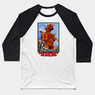 Torgorro in the City - Pete Coe's Detroit Kaiju series Baseball T-Shirt